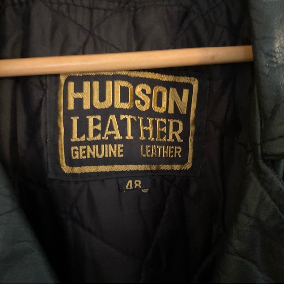 Vintage Hudson Leather Motorcycle Jacket - Picture 3 of 12